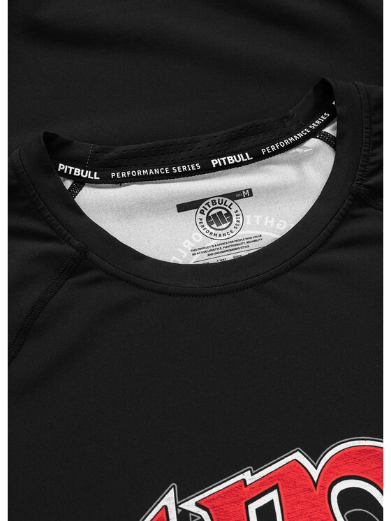 PITBULL PITBULL Koszulka techniczna ADCC Czarny Regular Fit