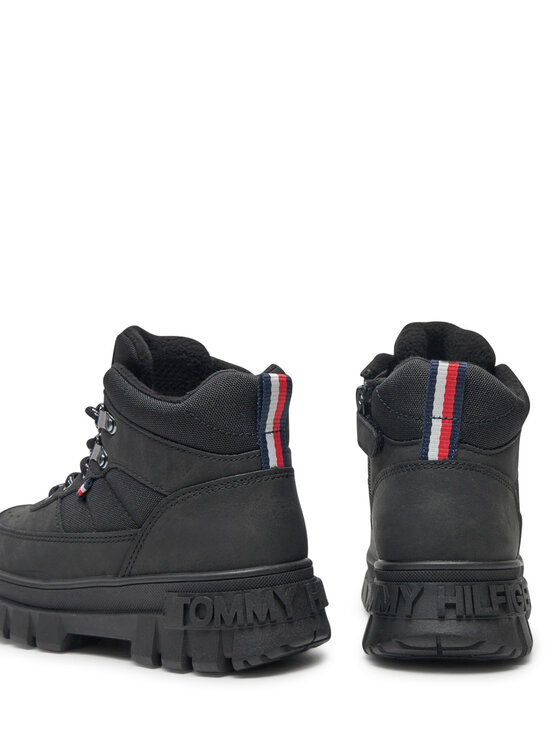 Tommy Hilfiger Tommy Hilfiger Μποτίνια Lace-Up Bootie T3X5-33707-1492 M Μαύρο