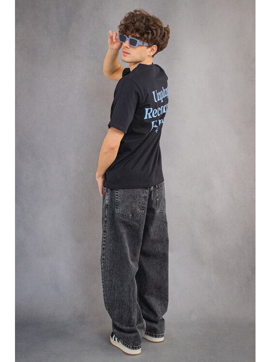 Palto Palto T-Shirt Explore Czarny Relaxed Fit