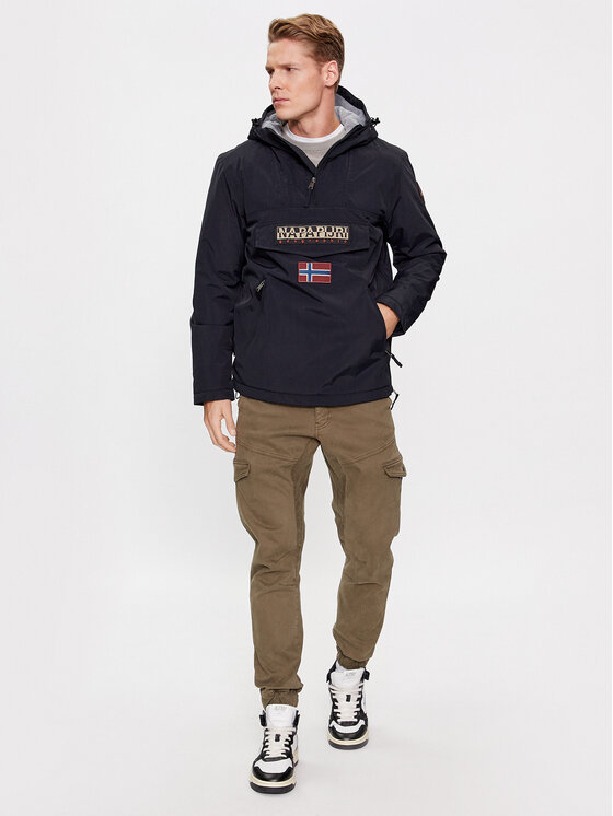 Napapijri Napapijri Anorák Rainforest Pocket 2 NP0A4GMD Fekete Regular Fit