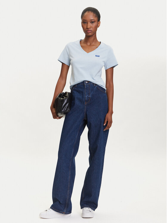 HUGO HUGO T-särk Classic 50513667 Sinine Slim Fit