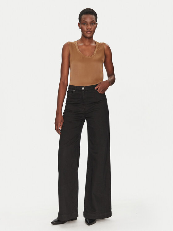 ViCOLO ViCOLO Bluza TD0006 Rjava Relaxed Fit