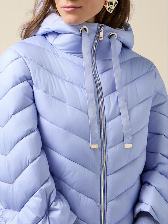 Oltre Oltre Giubbotto piumino F049J000207N009 Turchese Boxy Fit