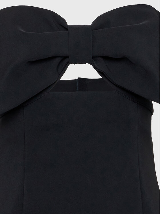 Kontatto Kontatto Kokteilinė suknelė NO1012 Juoda Slim Fit