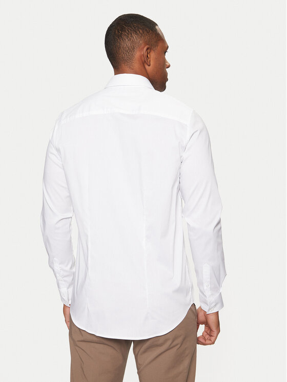 Guess Guess Koszula Sunset M1YH20 W7ZK1 Biały Slim Fit