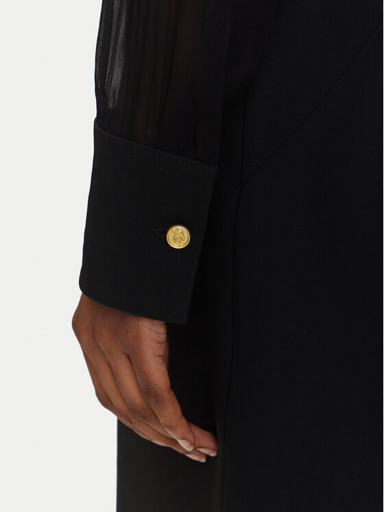 KARL LAGERFELD KARL LAGERFELD Kleid für den Alltag A3W13020 Schwarz Regular Fit