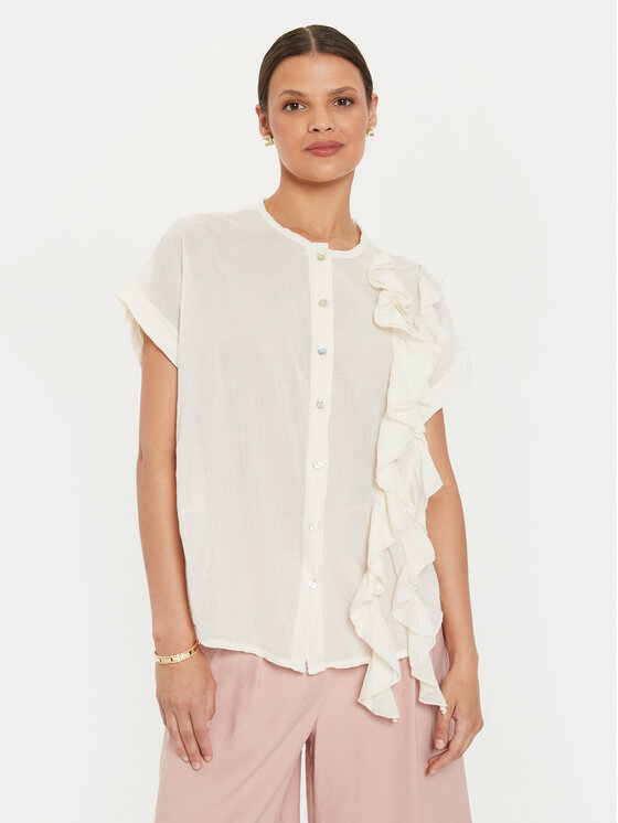 Bluse ViCOLO, Größe OS Ekru TB2815