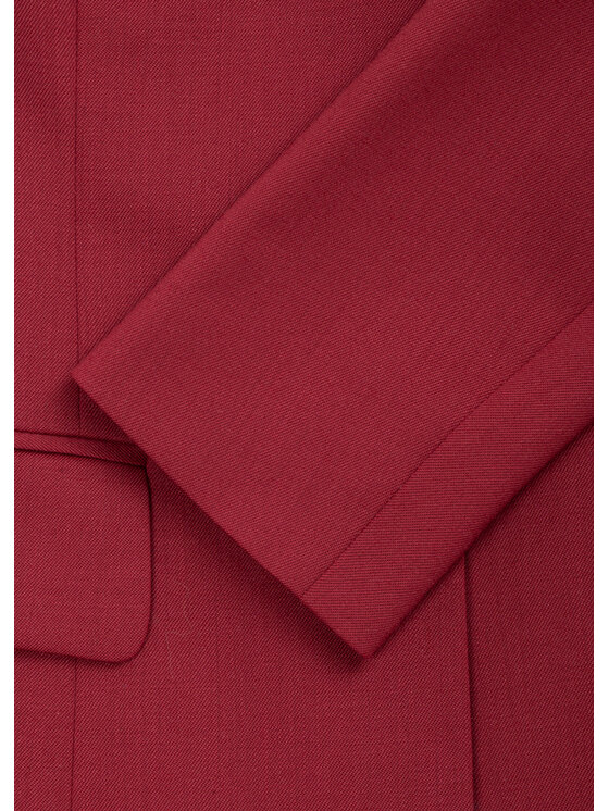 BENU BENU Marynarka jednorzędowa Bordowy Slim Fit