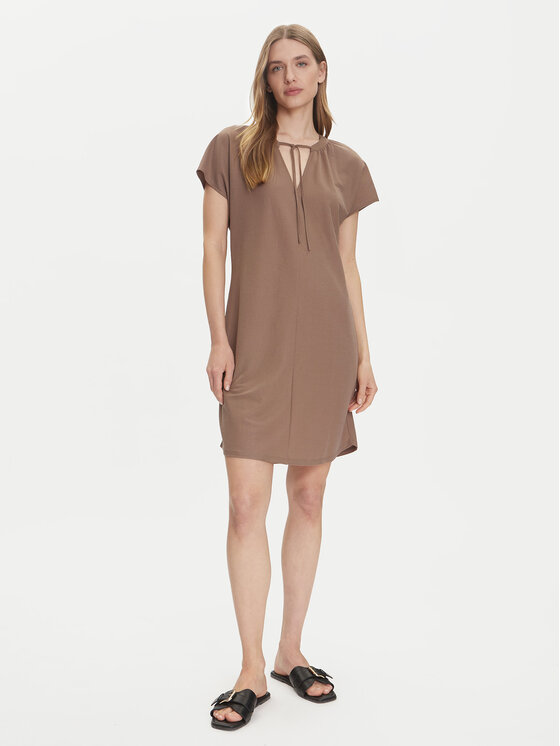 ONLY ONLY Sukienka codzienna Jany 15351683 Brązowy Relaxed Fit