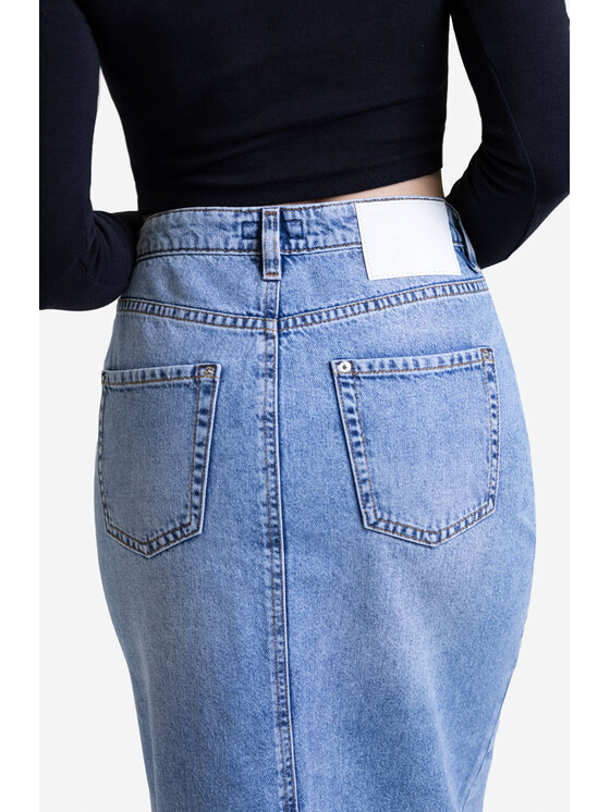 RJ Rocks Jeans RJ Rocks Jeans Spódnica jeansowa INEZ Niebieski Regular Fit