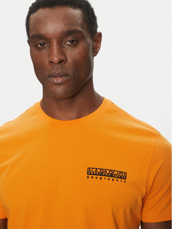 Napapijri Napapijri T-Shirt S-Vignoni NP0A4ILX Pomarańczowy Regular Fit