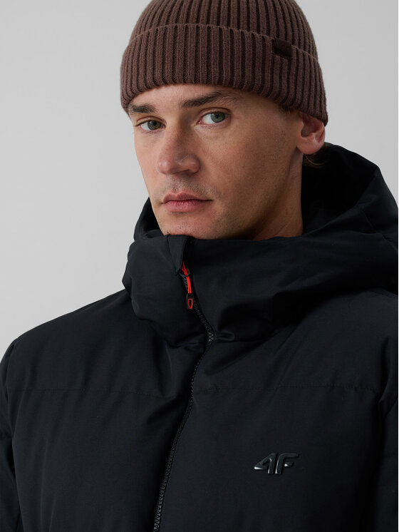 4F 4F Kurtka zimowa URBAN COMMUTER Czarny Regular Fit
