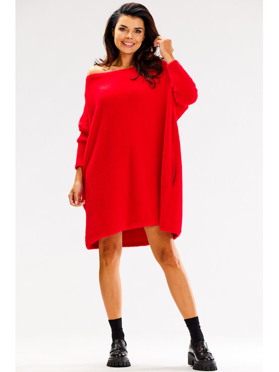 Awama Awama Maglione A618 Rosso Basic Fit
