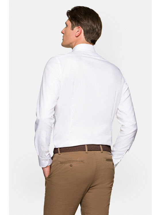 Lancerto Lancerto Koszula Giovani Biały Slim Fit