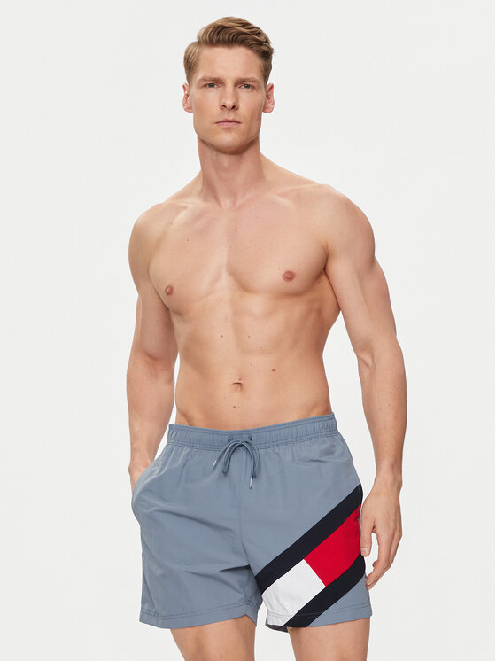 Tommy Hilfiger Tommy Hilfiger Pantaloni scurți pentru înot UM0UM02048 Albastru Slim Fit