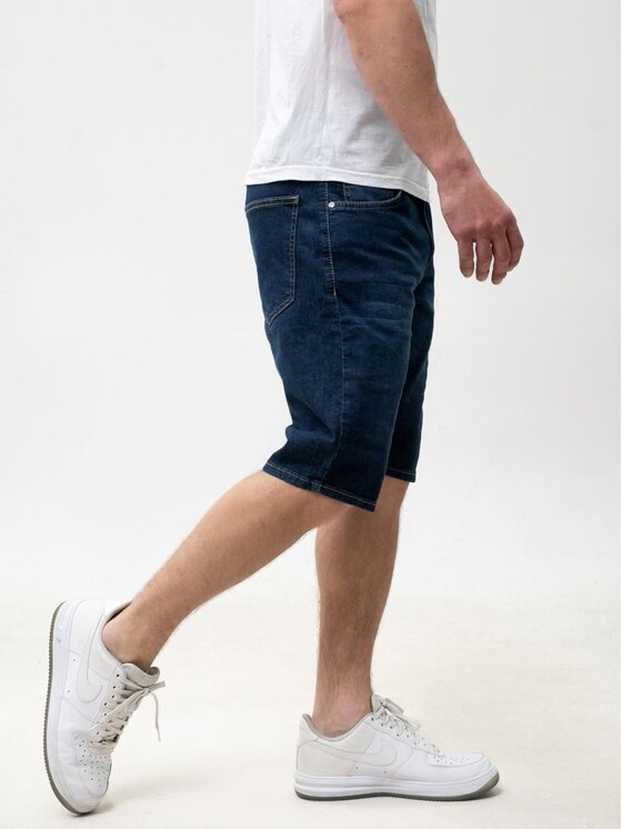 Jigga Wear Jigga Wear Szorty jeansowe 132195 Niebieski Regular Fit