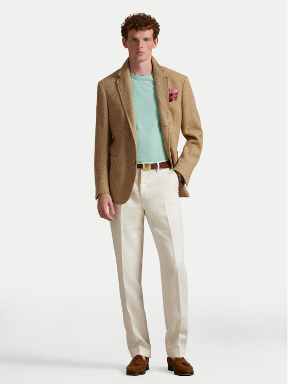 Polo Ralph Lauren Polo Ralph Lauren Majica 710671438507 Zelena Custom Slim Fit