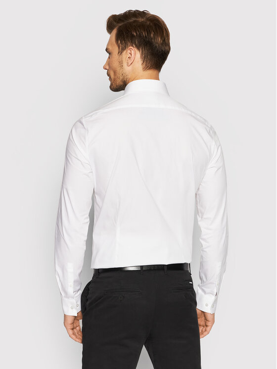 Calvin Klein Calvin Klein Cămașă K10K108229 Alb Slim Fit