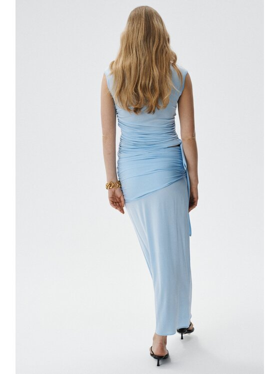 MARI PRETI MARI PRETI Gonna maxi Mira Blu Slim Fit