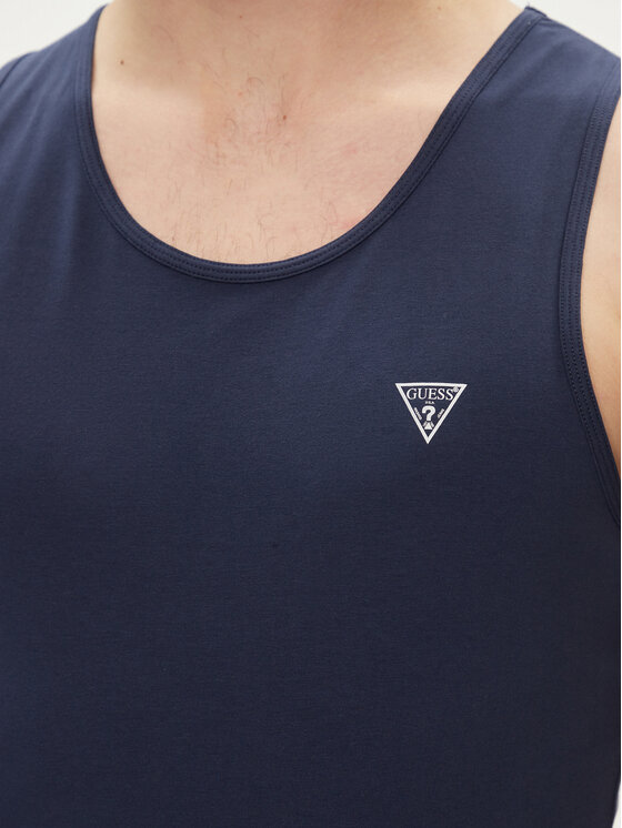 Guess Guess Tank top U97M02 KCD31 Tmavomodrá Regular Fit