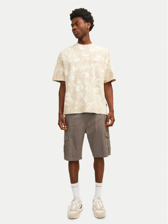 Jack & Jones Jack & Jones Szorty materiałowe Jpstjoe 12182555 Szary Regular Fit