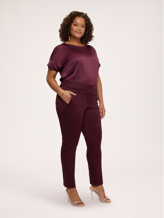 Fiorella Rubino Fiorella Rubino T-Shirt G0D3L009276N036 Bordowy Regular Fit