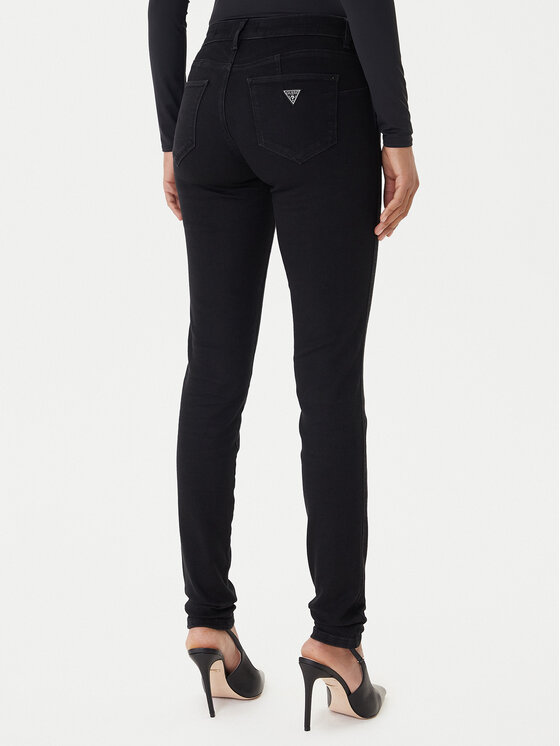 Guess Guess Дънки Curve X. W2YAJ2 D4PZ1 Черен Skinny Fit