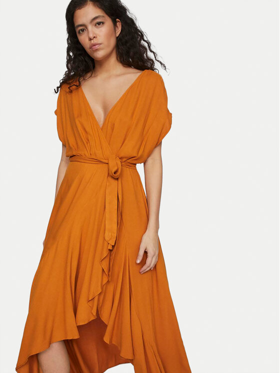 Vila Vila Kleid für den Alltag Henrisse 14096205 Orange Regular Fit