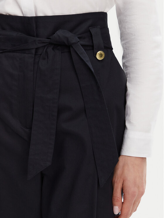 Barbour Barbour Medžiaginės kelnės Elsie LTR0385NY99 Tamsiai mėlyna Wide Leg