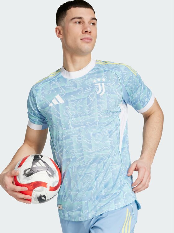 adidas adidas Koszulka techniczna Juventus Błękitny Slim Fit