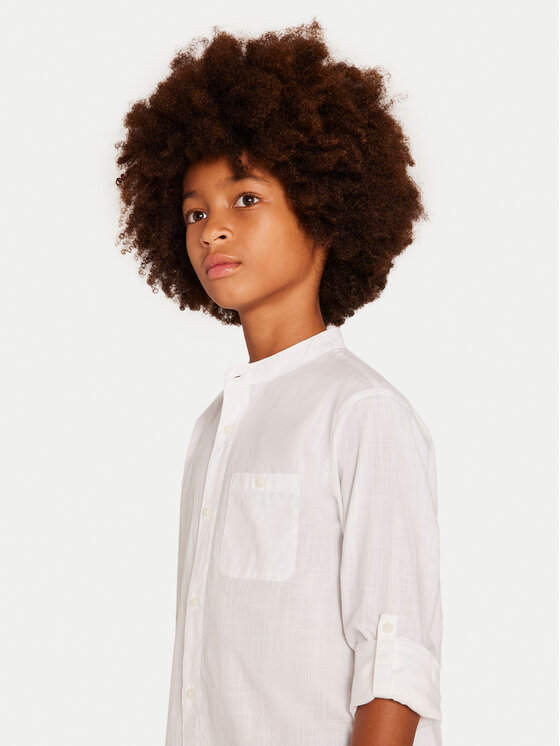 Mayoral Mayoral Camicia 6141 Bianco Regular Fit