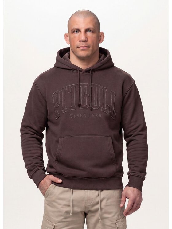 PITBULL PITBULL Bluza ORLANDO II Brązowy Regular Fit