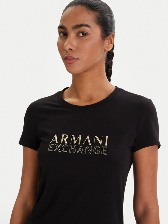 Armani Exchange Armani Exchange T-Shirt XW001837 AF16294 UC001 Czarny Slim Fit