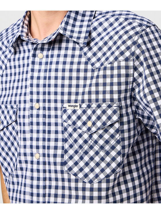Wrangler Wrangler Koszula 112364996 Granatowy Regular Fit