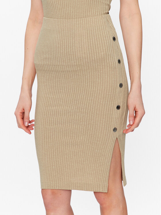 Guess Spódnica ołówkowa, rozmiar M, Beżowa, Edna W3GD99 KBPF0