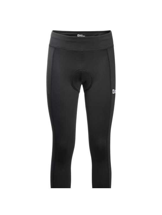 Jack Wolfskin Jack Wolfskin Spodnie dresowe Morobbia Tights W Czarny Slim Fit