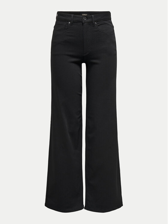 ONLY ONLY Jeansy Madison 15301338 Czarny Wide Leg