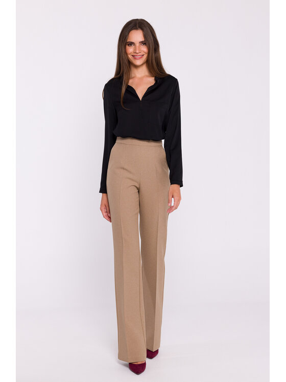 Stylove Stylove Bavlnené nohavice S371 Béžová Ladies Fit
