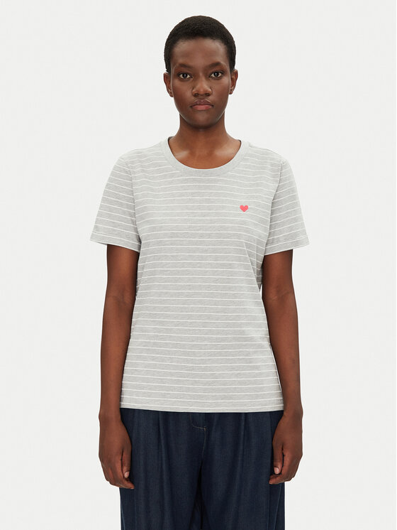 Fransa Fransa Póló 20615521 Szürke Regular Fit