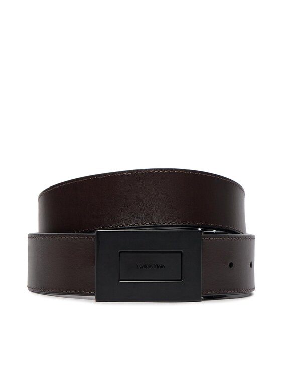 Calvin Klein Calvin Klein Чоловічий ремінь Adj/Rev Formal Plaque 35Mm K50K511561 Чорний