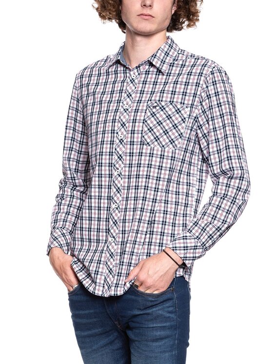 Mustang Mustang Camicia CLEMENS Nero Regular Fit