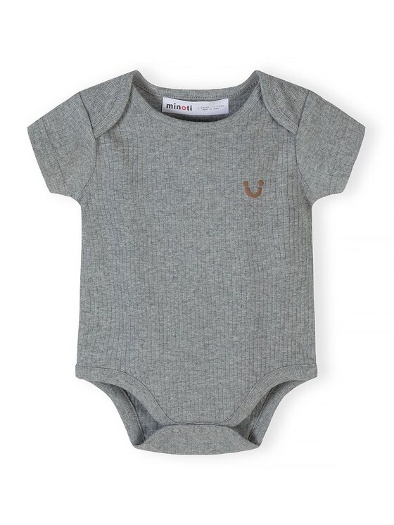 minoti minoti Body 28BABYRIB26 Szary Regular Fit