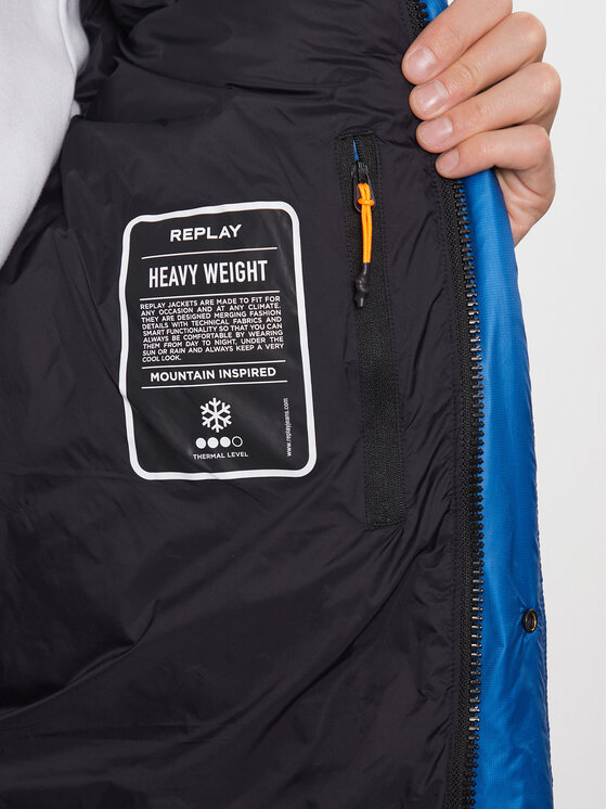 REPLAY REPLAY Geacă de iarnă M8360.000.84174D Albastru Regular Fit