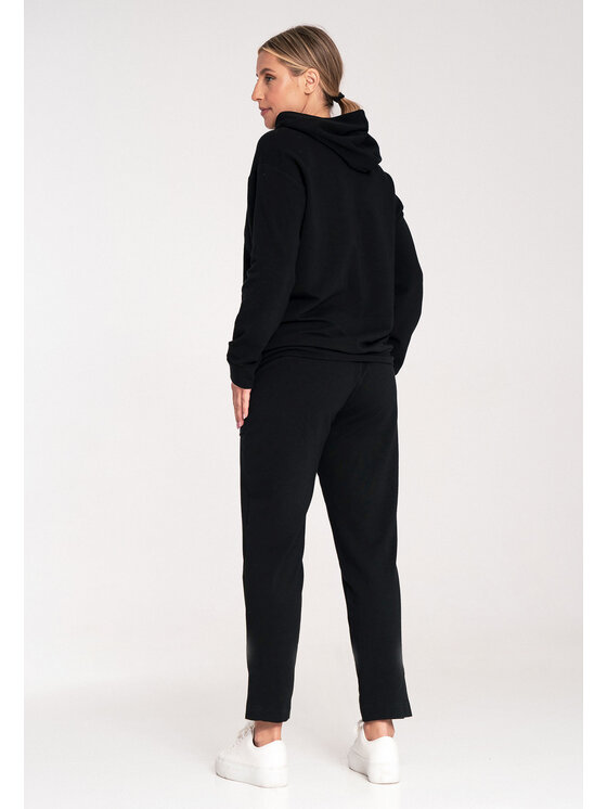 FIGL FIGL Mikina M1034 Černá Regular Fit