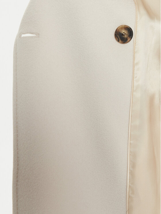 Weekend Max Mara Weekend Max Mara Cappotto di lana Resina 2425016092 Écru Regular Fit