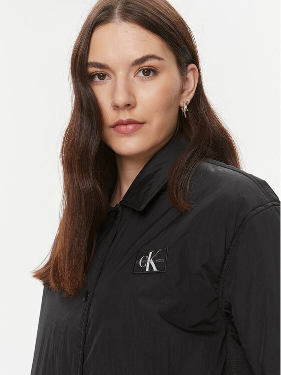 Calvin Klein Jeans Calvin Klein Jeans Μπουφάν μεταβατικό Skater J20J222589 Μαύρο Relaxed Fit