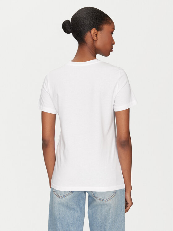 Marella Marella T-Shirt Caucaso 2513971054 Biały Regular Fit