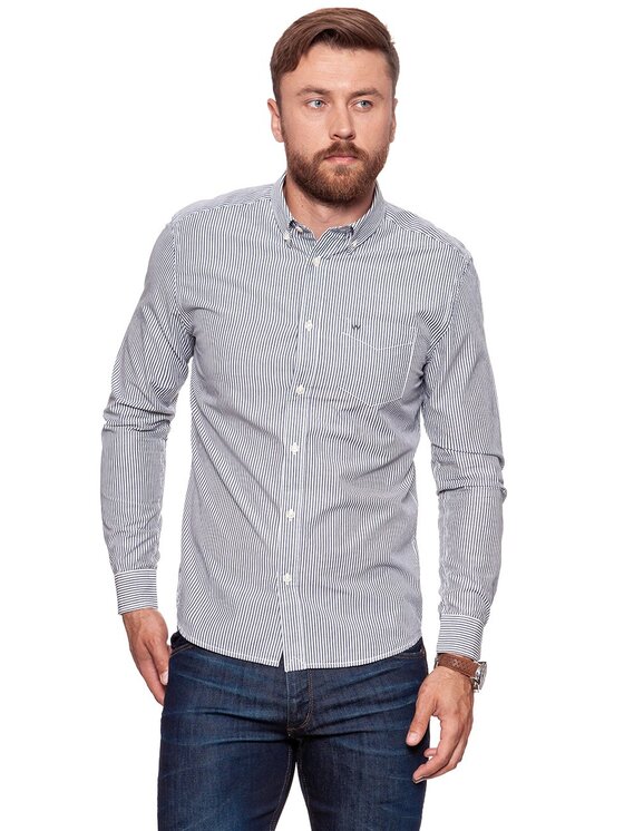 Wrangler Wrangler Camicia 1PKT BUTTON DOWN Blu Regular Fit