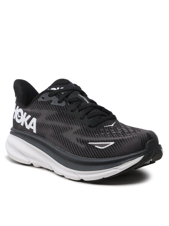 Hoka Hoka Παπούτσια για Τρέξιμο Clifton 9 Wide 1132211 Μαύρο
