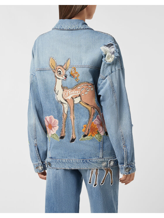 PHILIPP PLEIN PHILIPP PLEIN Kurtka jeansowa 26271 Niebieski Regular Fit